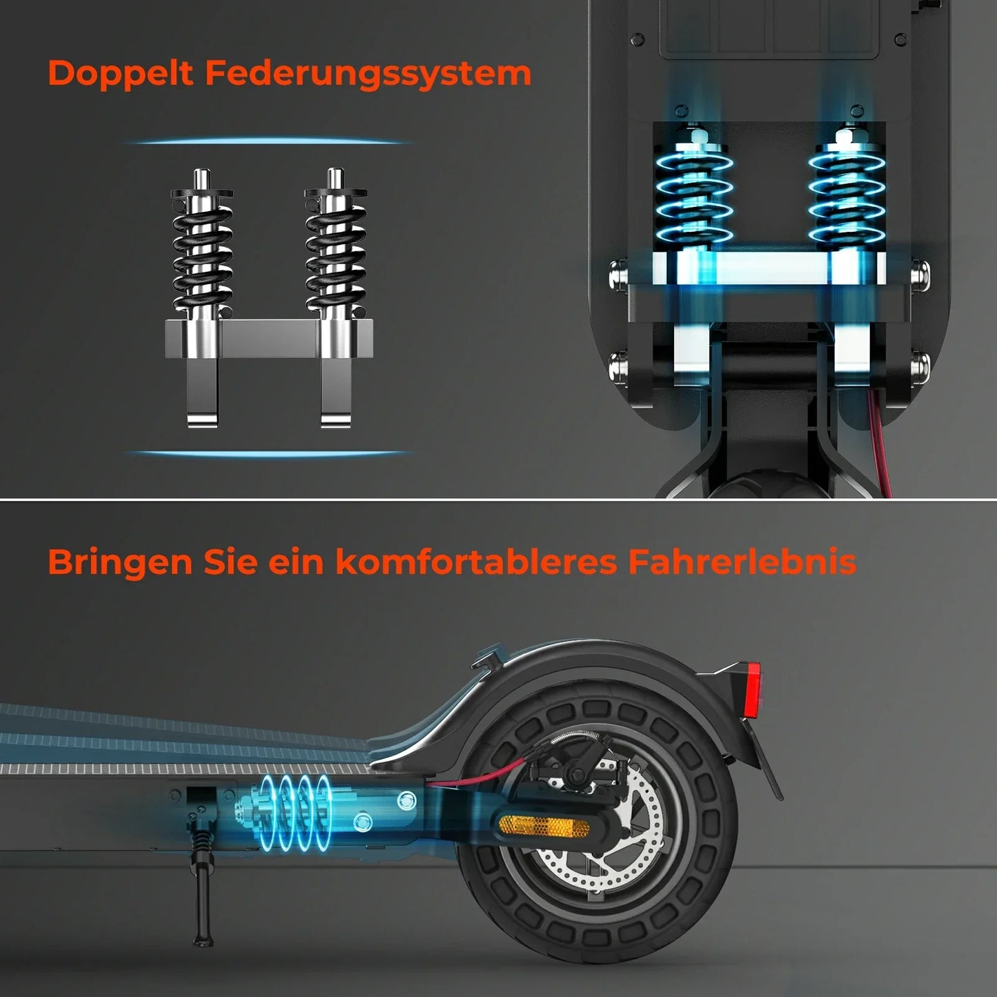 ISINWHEEL E9T Max 10 Commuting Electric Scooter 500W Motor 42V 10Ah Battery (ABE)