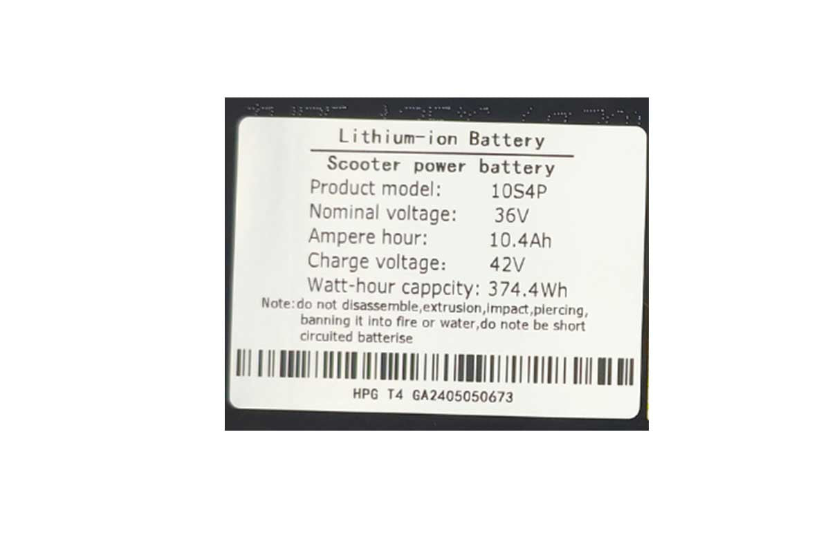 Emoko T4 PRO Escooter Battery