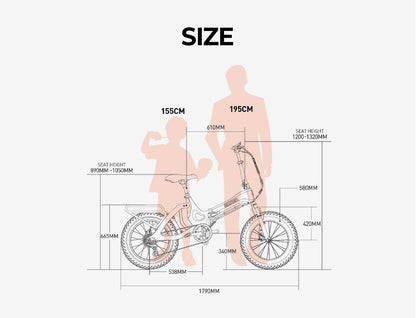 MIHOGO LX3.0 접이식 전기 자전거 | 한국 창고 현장