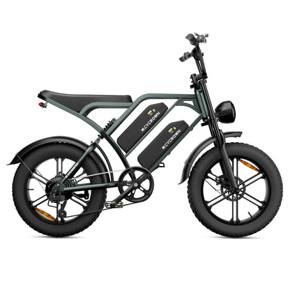 CYCROWN Hunter 20 Retro Electric Dirt Bike 750W Motor 48V 13+13Ah Dual Batteries