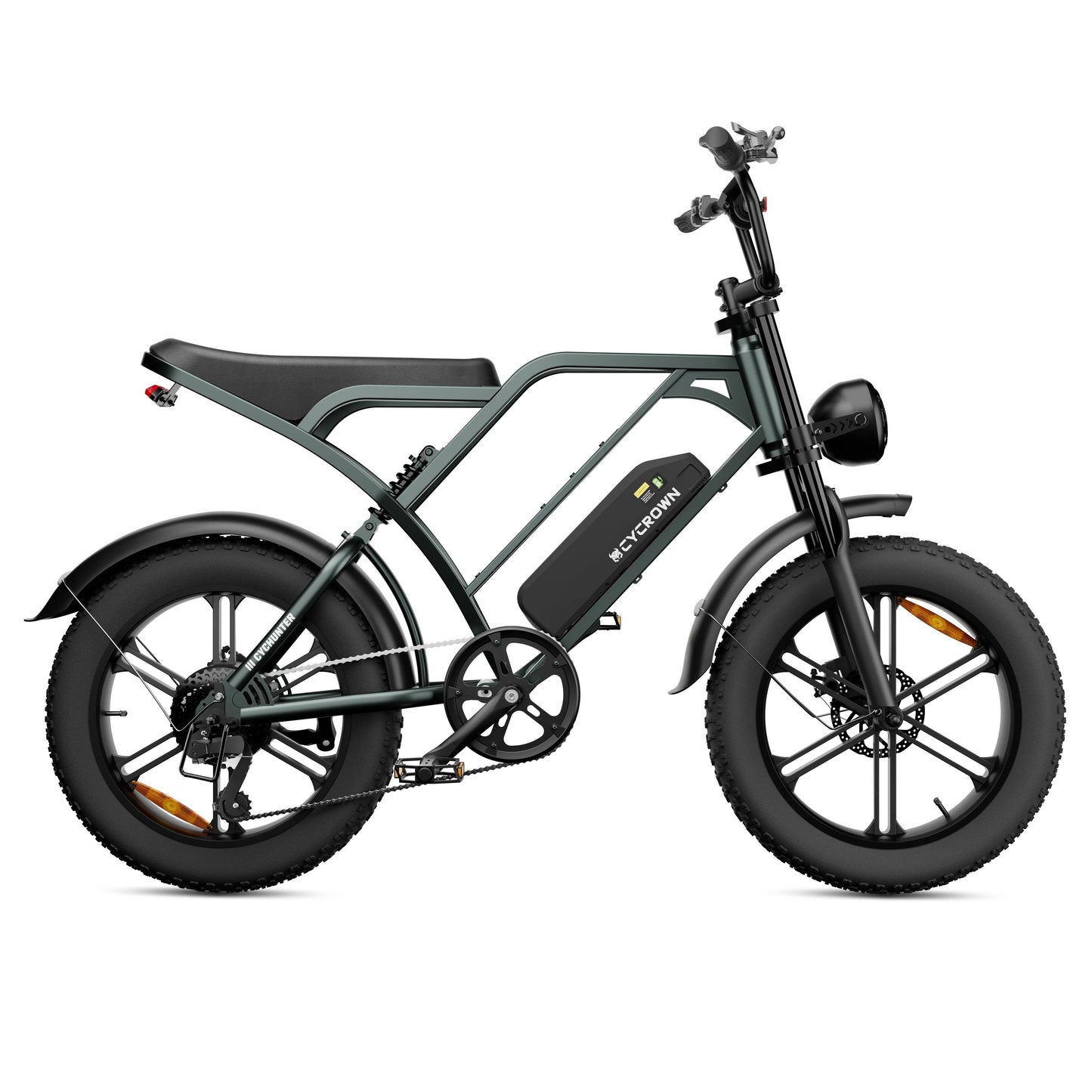 CYCROWN Hunter 20 Retro Electric Dirt Bike 750W Motor 48V 13+13Ah Dual Batteries