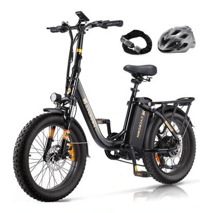 CYCROWN Free 20 Step-Thru Fat Tire All-Terrain Electric Bike 1000W Peak Motor 48V 15.6Ah Battery