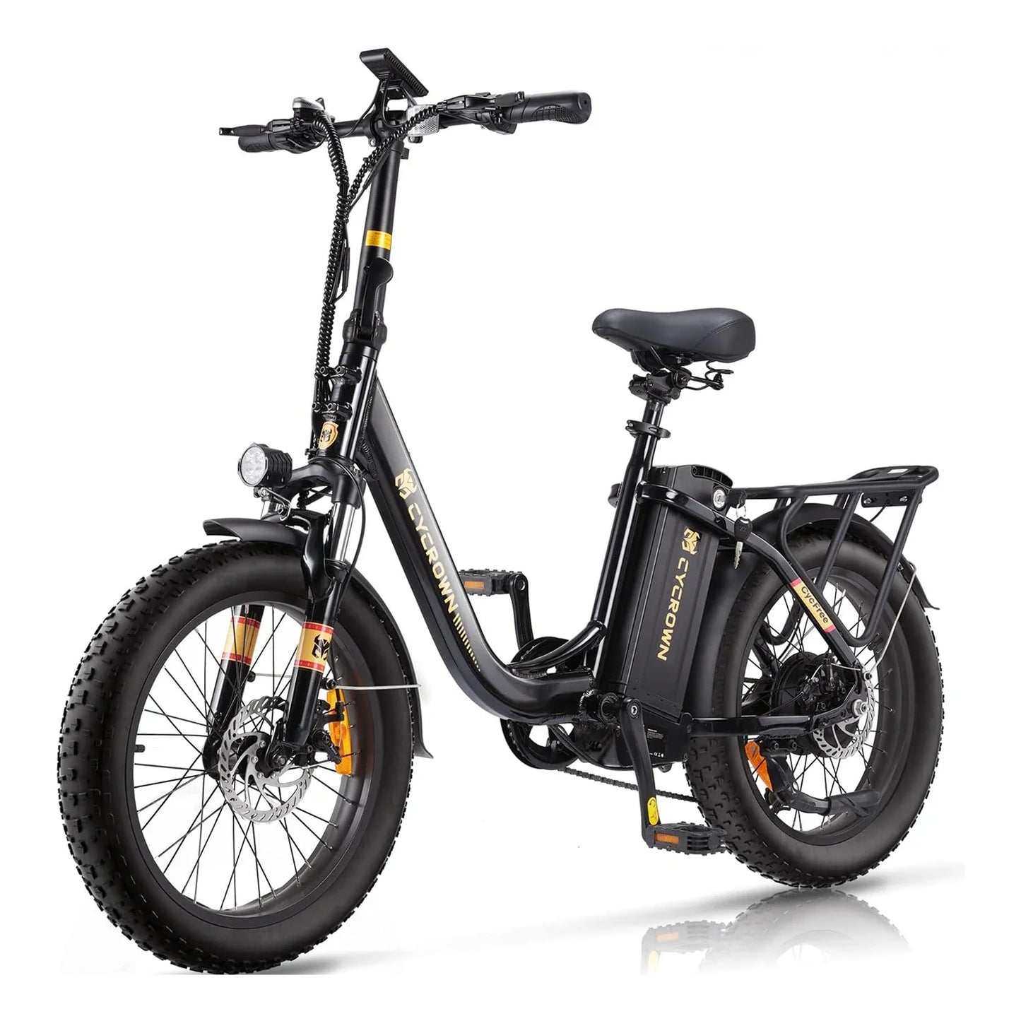 CYCROWN Free 20 Step-Thru Fat Tire All-Terrain Electric Bike 1000W Peak Motor 48V 15.6Ah Battery