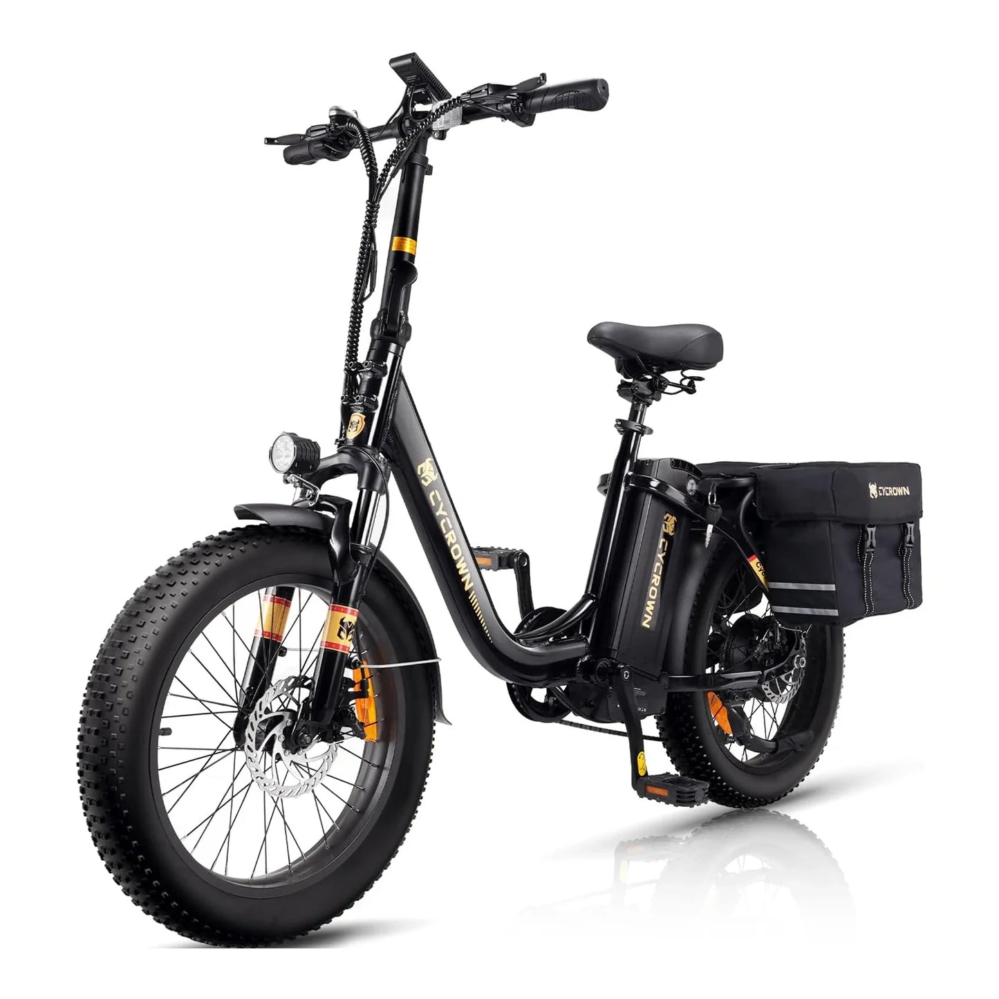 CYCROWN Free 20 Step-Thru Fat Tire All-Terrain Electric Bike 1000W Peak Motor 48V 15.6Ah Battery