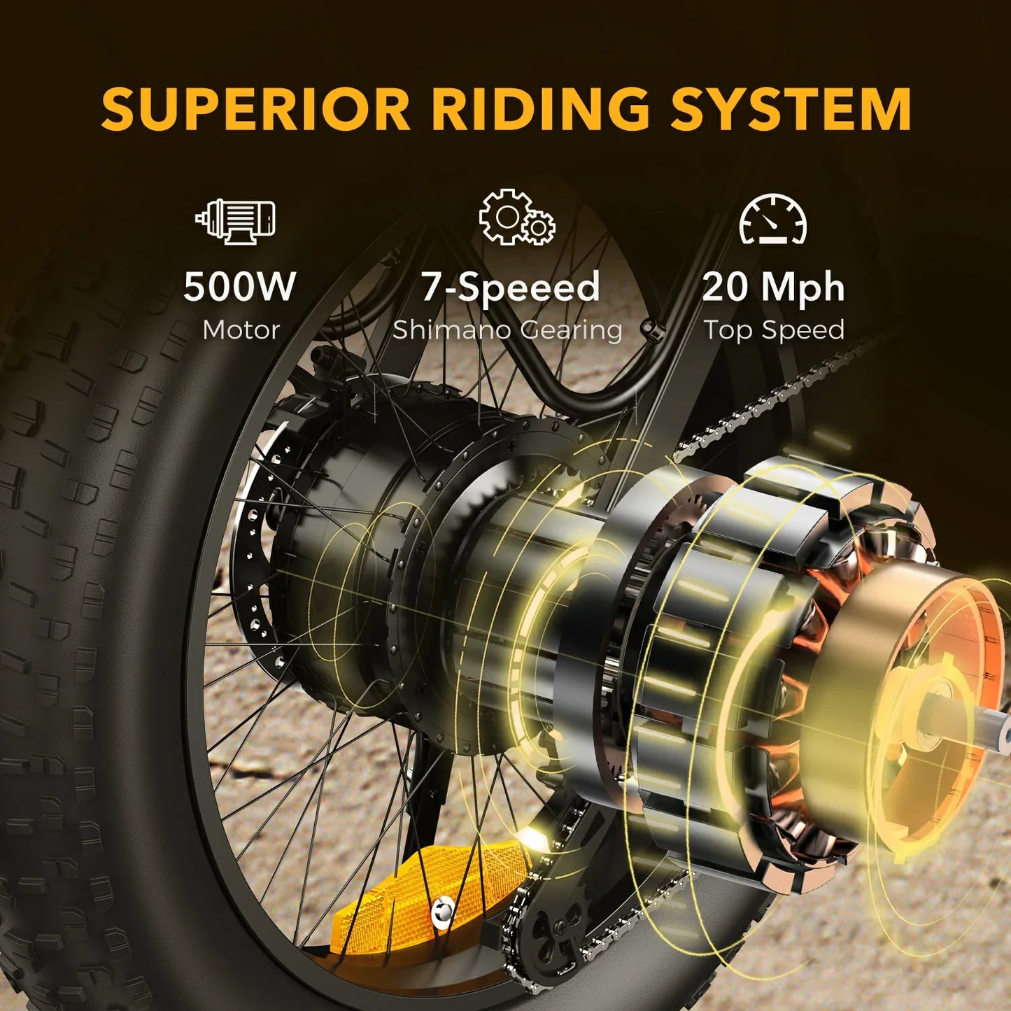 CYCROWN Knight 20 Folding Electric Bike 750W Peak Motor 48V 12.5Ah Battery