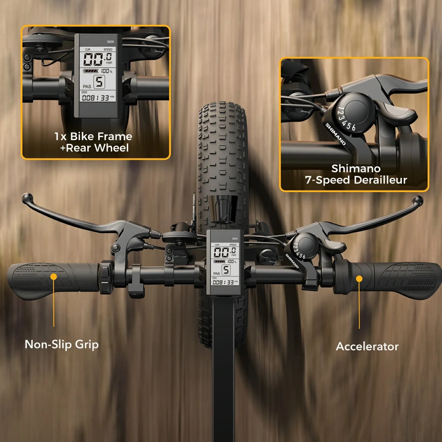 CYCROWN Knight 20 Folding Electric Bike 750W Peak Motor 48V 12.5Ah Battery