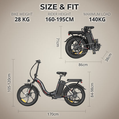 [EU] FAFREES F20+ Foldable 20 Fat-tire E-Bike