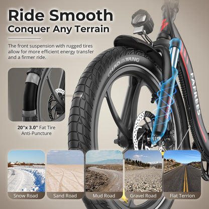 [EU] FAFREES F20+ Foldable 20 Fat-tire E-Bike