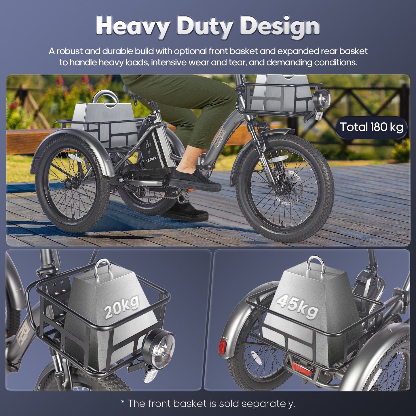 [EU] FAFREES F20 MATE Foldable Fat Tire Electric Tricycle