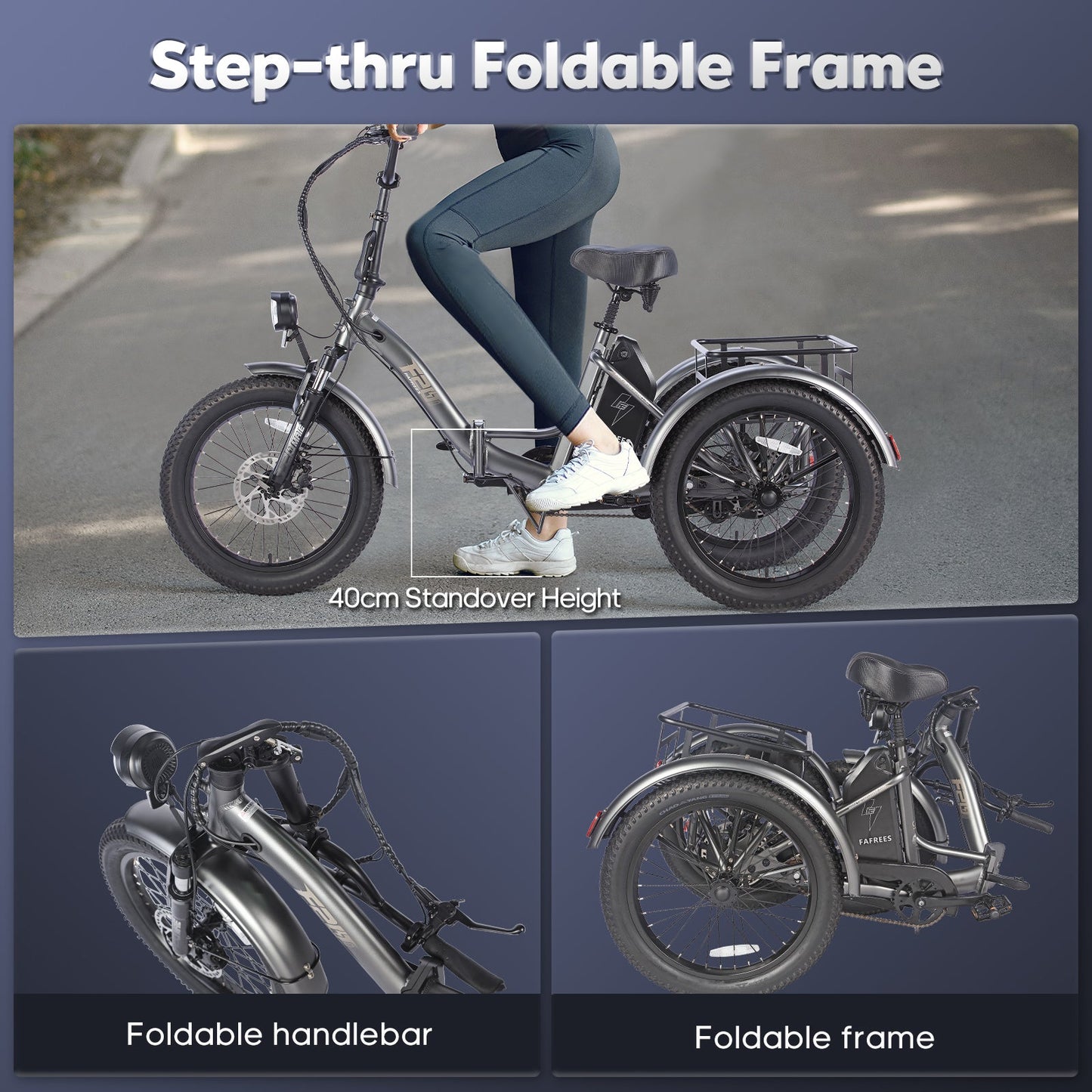 [EU] FAFREES F20 MATE Foldable Fat Tire Electric Tricycle
