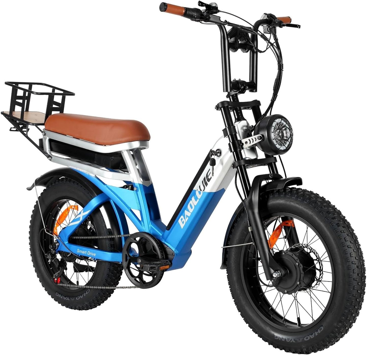 BAOLUJIE PLJ2033 Step-Thru Electric Cargo Bike Combo