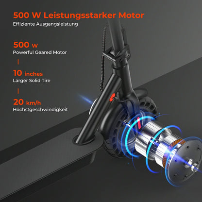 ISINWHEEL E9T Max 10 Commuting Electric Scooter 500W Motor 42V 10Ah Battery (ABE)