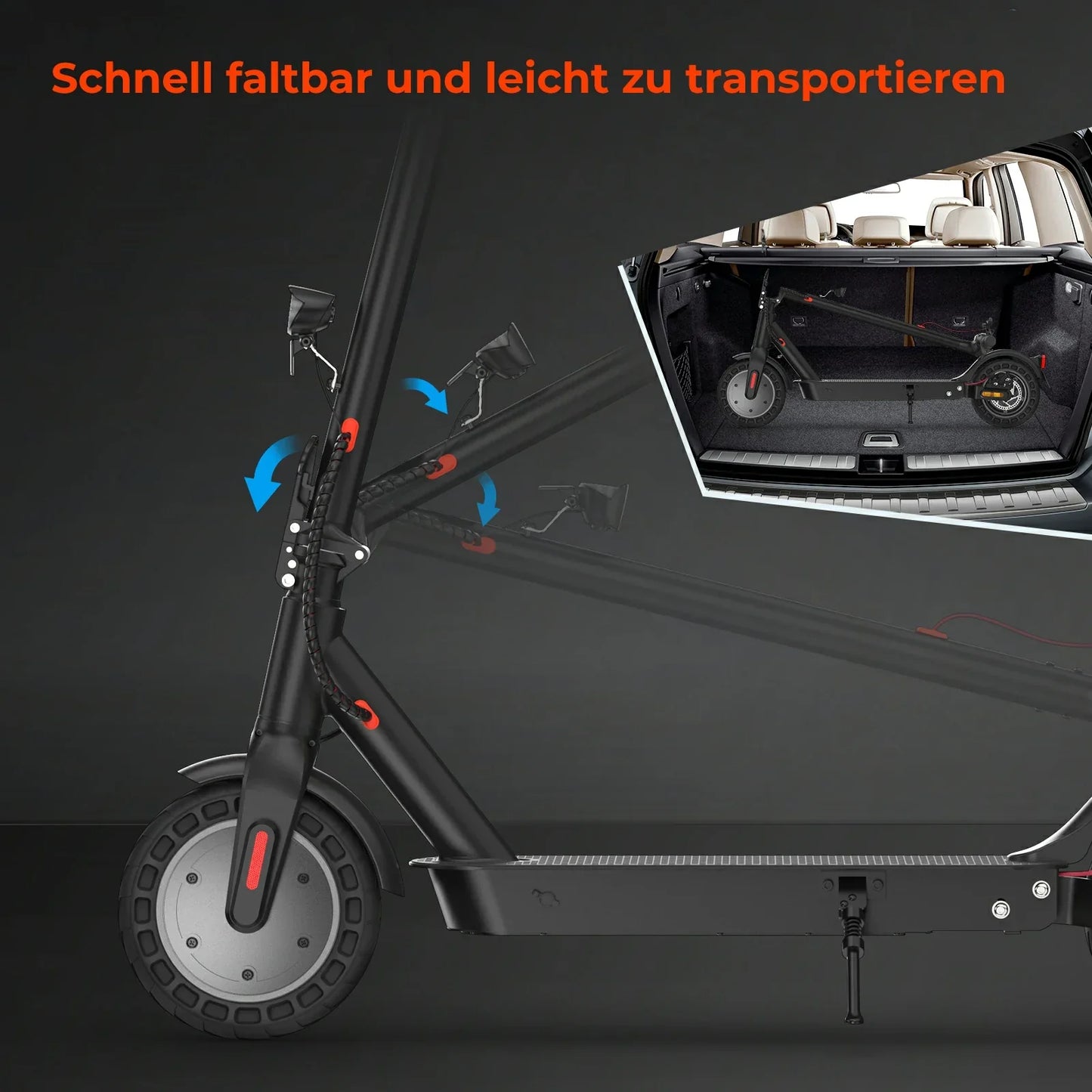 ISINWHEEL E9T Max 10 Commuting Electric Scooter 500W Motor 42V 10Ah Battery (ABE)
