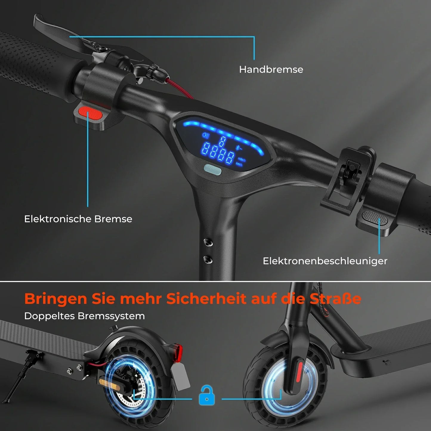 ISINWHEEL E9T Max 10 Commuting Electric Scooter 500W Motor 42V 10Ah Battery (ABE)