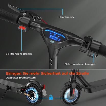 ISINWHEEL E9T Max 10 Commuting Electric Scooter 500W Motor 42V 10Ah Battery (ABE)