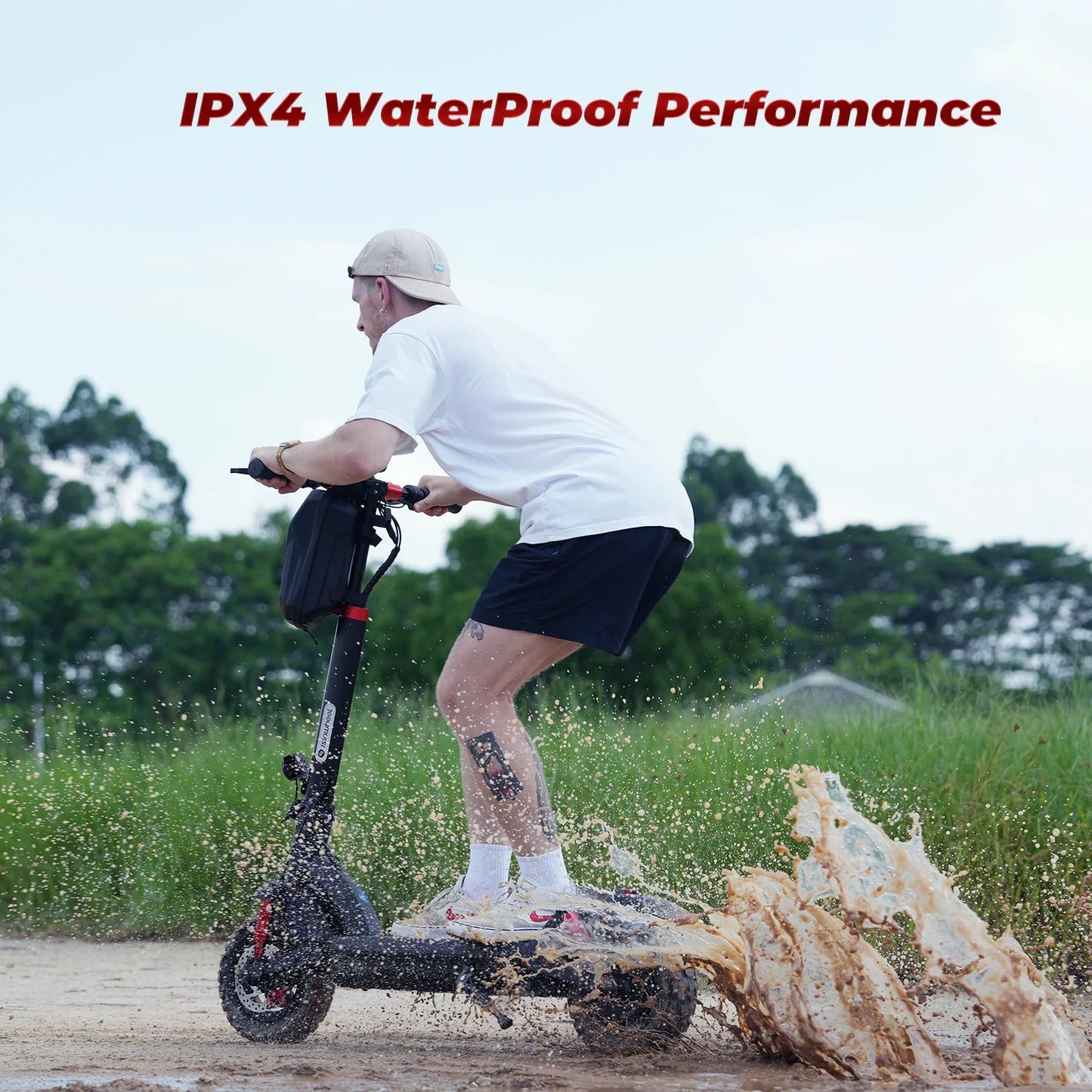 ISINWHEEL GT2 11 Folding Off-Road Electric Scooter 800W Motor 48V 15Ah Battery