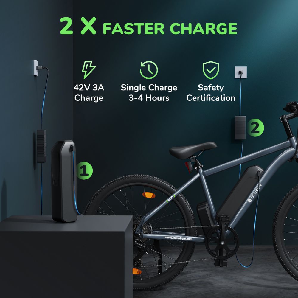 ISINWHEEL M10 26 Commuter Electric Bike 500W Motor 36V 10.4Ah Battery