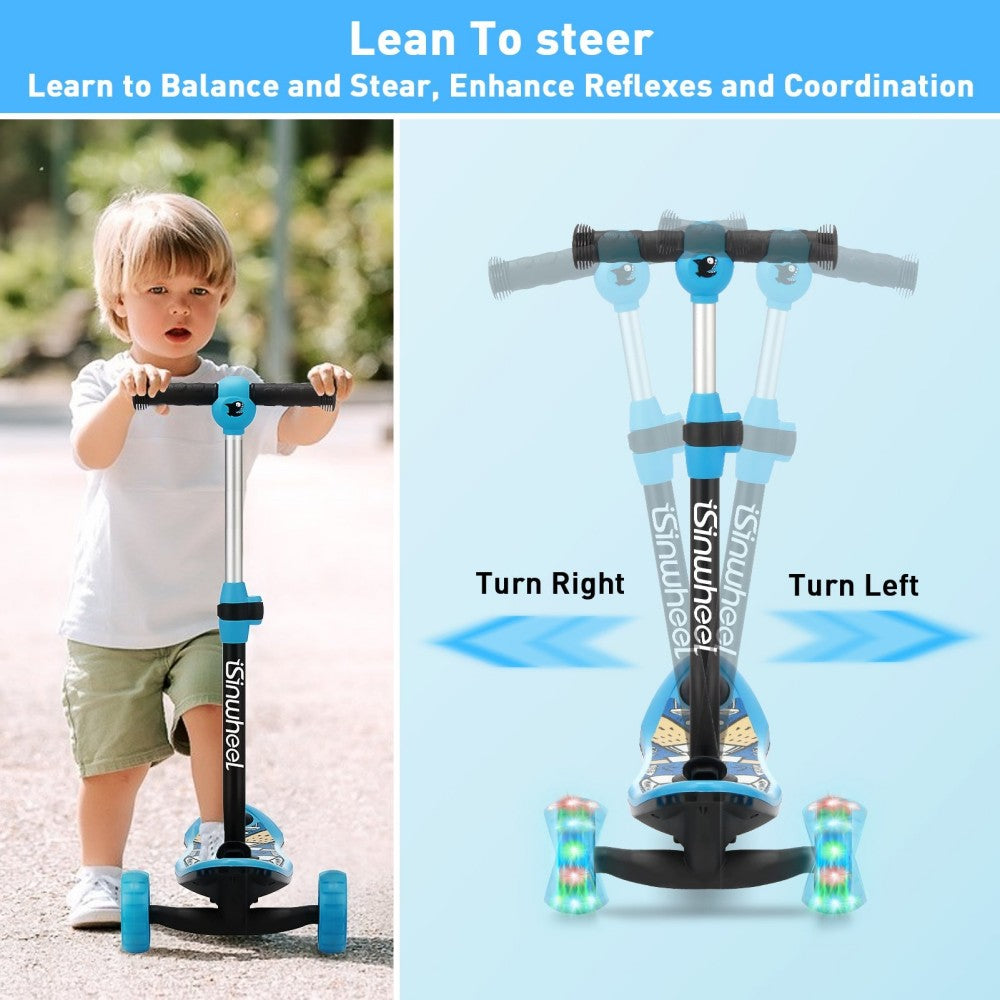 ISINWHEEL Mini Pro Kids 3 Wheel Electric Scooter 60W Motor 12.8-14.6V 5Ah Battery (2 IN 1 Design)
