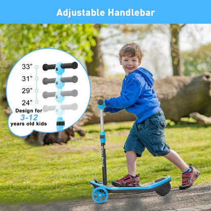 ISINWHEEL Mini Pro Kids 3 Wheel Electric Scooter 60W Motor 12.8-14.6V 5Ah Battery (2 IN 1 Design)