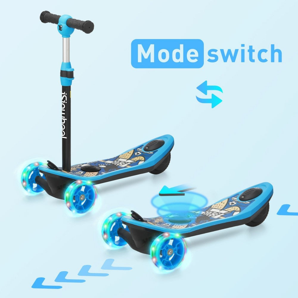 ISINWHEEL Mini Pro Kids 3 Wheel Electric Scooter 60W Motor 12.8-14.6V 5Ah Battery (2 IN 1 Design)
