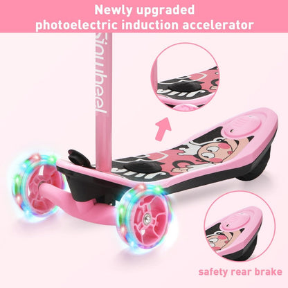 ISINWHEEL Mini Pro Kids 3 Wheel Electric Scooter 60W Motor 12.8-14.6V 5Ah Battery (2 IN 1 Design)