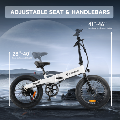 ISINWHEEL U5 20 Folding Electric Bike 500W Motor 48V 7.8Ah Battery