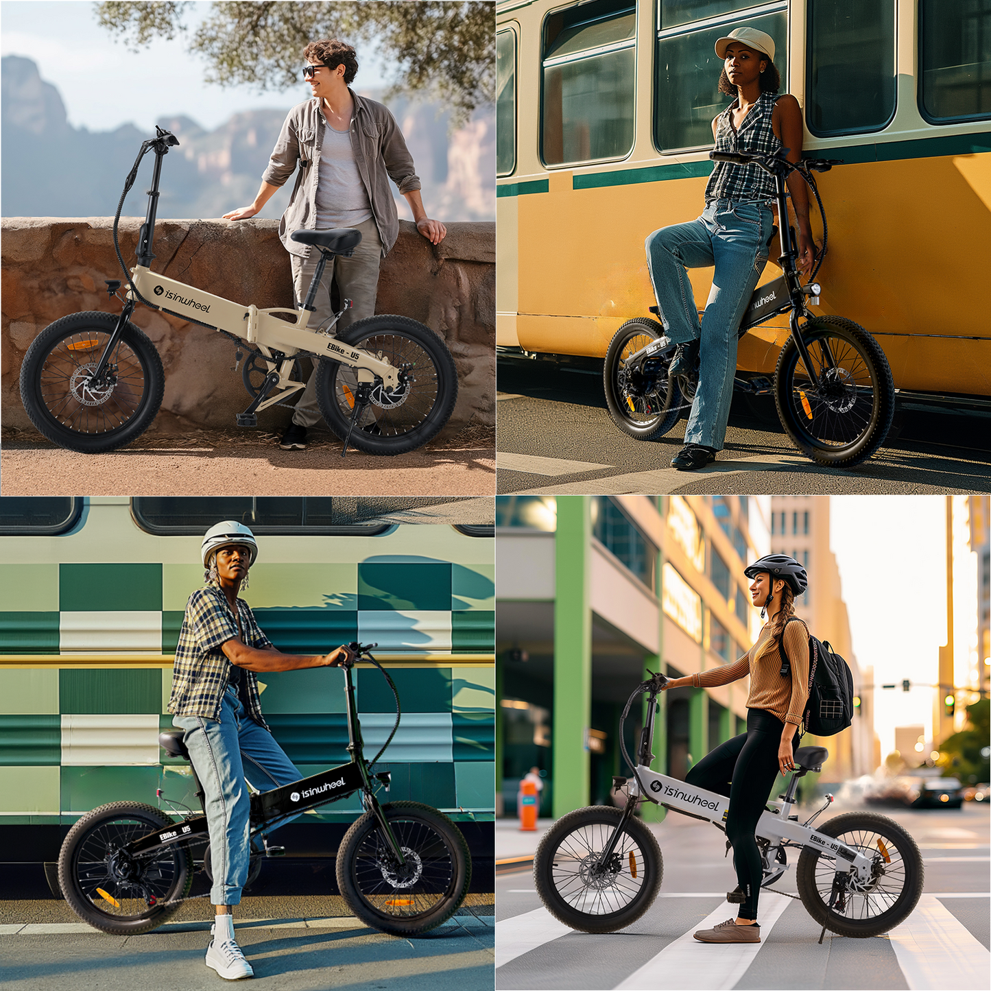 ISINWHEEL U5 20 Folding Electric Bike 500W Motor 48V 7.8Ah Battery