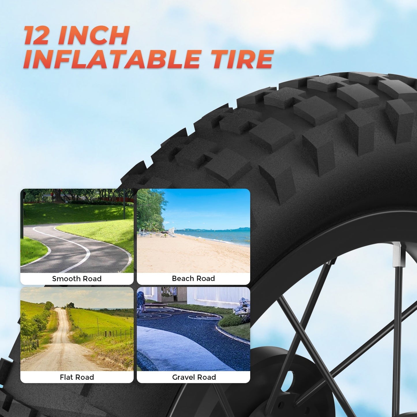 ISINWHEEL A12 12 Electric Dirt Motorbike For Kids 350W Motor 36V 5.2Ah Battery