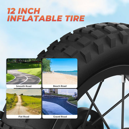 ISINWHEEL A12 12 Electric Dirt Motorbike For Kids 350W Motor 36V 5.2Ah Battery