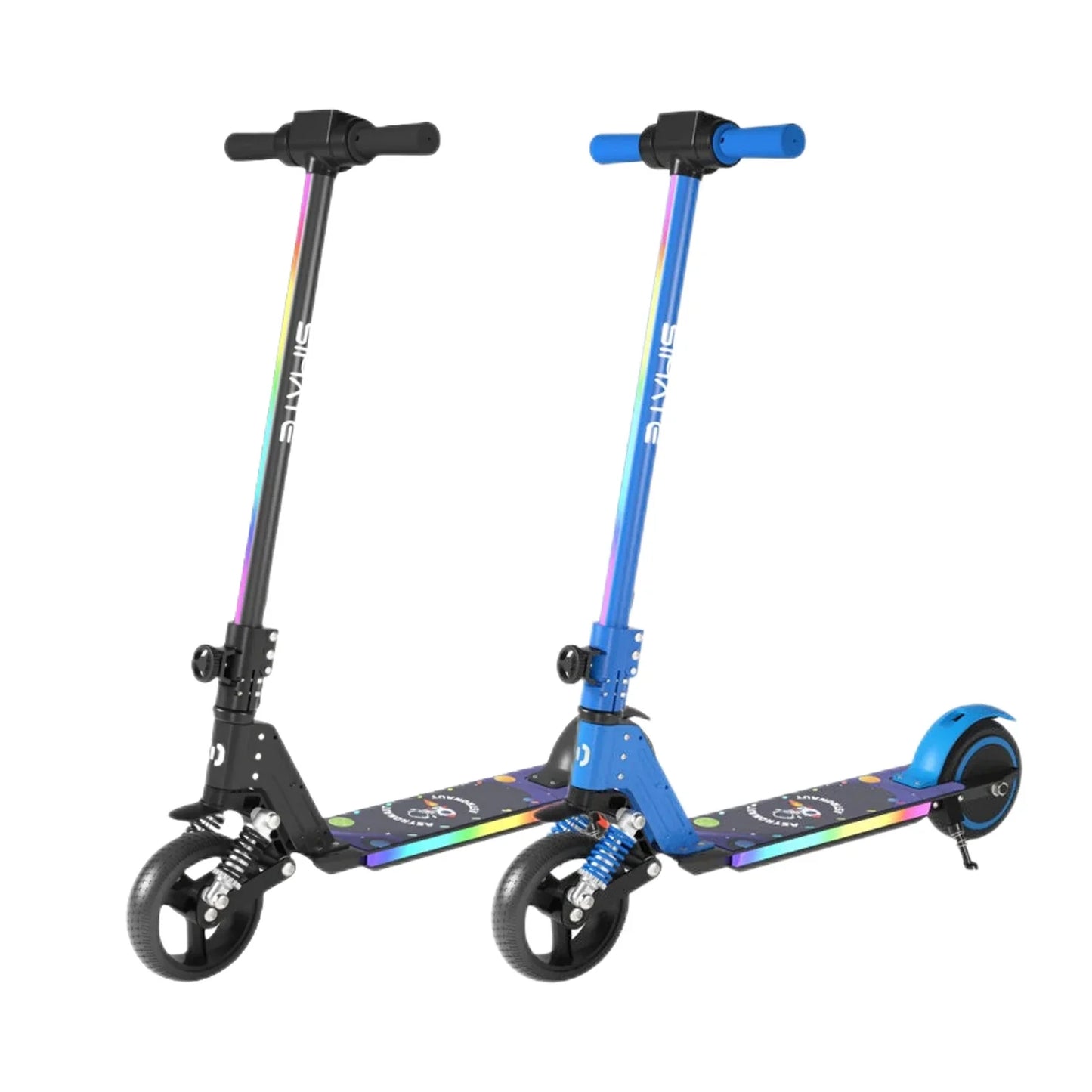SIMATE S5 6.5 Kid's Foldable Colorful Body Lights Electric Scooter 130W Motor 24V 2.5Ah Battery (New)