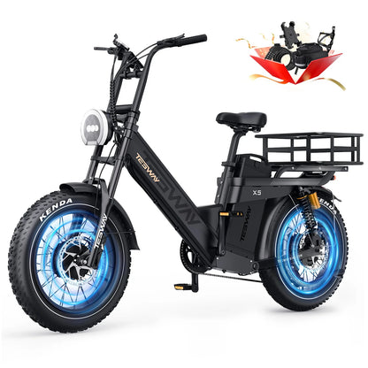 TESWAY X5 AWD Step-Thru E-Bike – 3000W Motor | UK warehouse