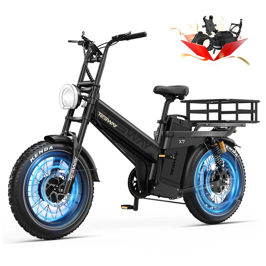 TESWAY X7 AWD - 3000W E-bike 200N·M Torque | UK warehouse