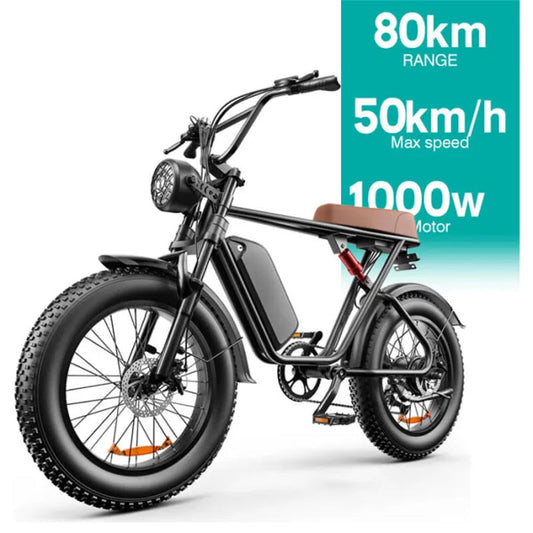 EMOKO C91 20 Fat Tire Electric All-Terrain Bike 1000W Motor 48V 20Ah Battery