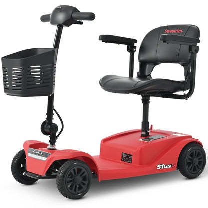 SWEETRICH S1 LITEX 8″ 4 Wheel Electric Mobility Scooter | 250W. 24V 12Ah
