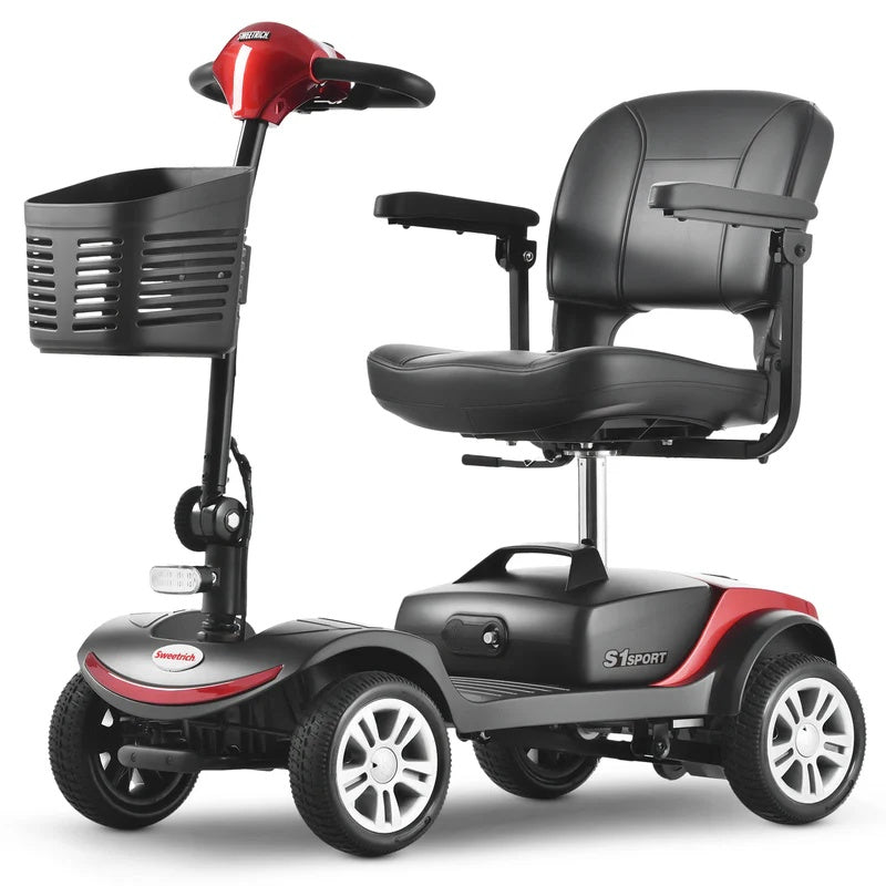 SWEETRICH S1 SPORT 9″ 4 Wheel Electric Mobility Scooter | 300W . 24V 12Ah