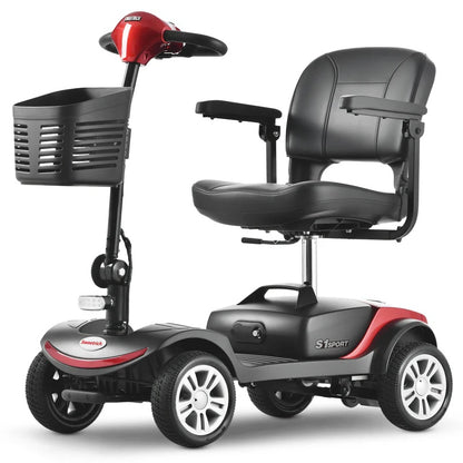 SWEETRICH S1 SPORT 9″ 4 Wheel Electric Mobility Scooter | 300W . 24V 12Ah