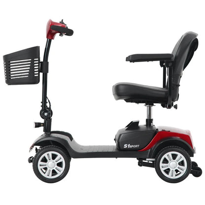 SWEETRICH S1 SPORT 9″ 4 Wheel Electric Mobility Scooter | 300W . 24V 12Ah